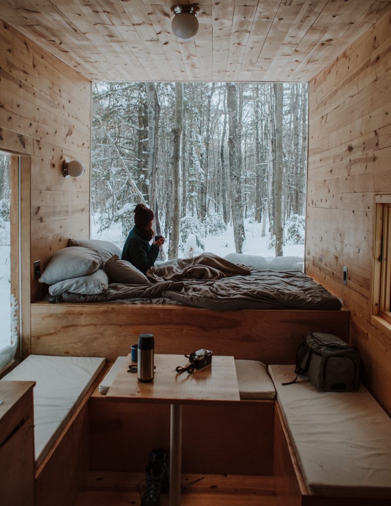 L'intérieur cosy d'une tiny House